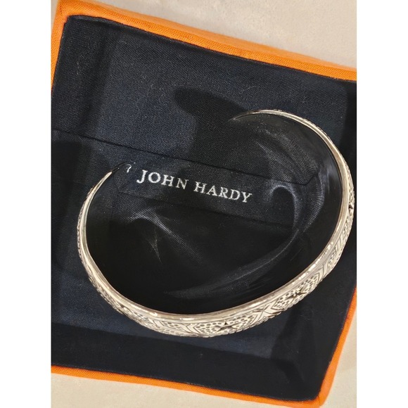 John Hardy Cuff Bracelet for a COWBOYS FAN Star Cutout Wide Band Sterling Silver - Picture 13 of 16